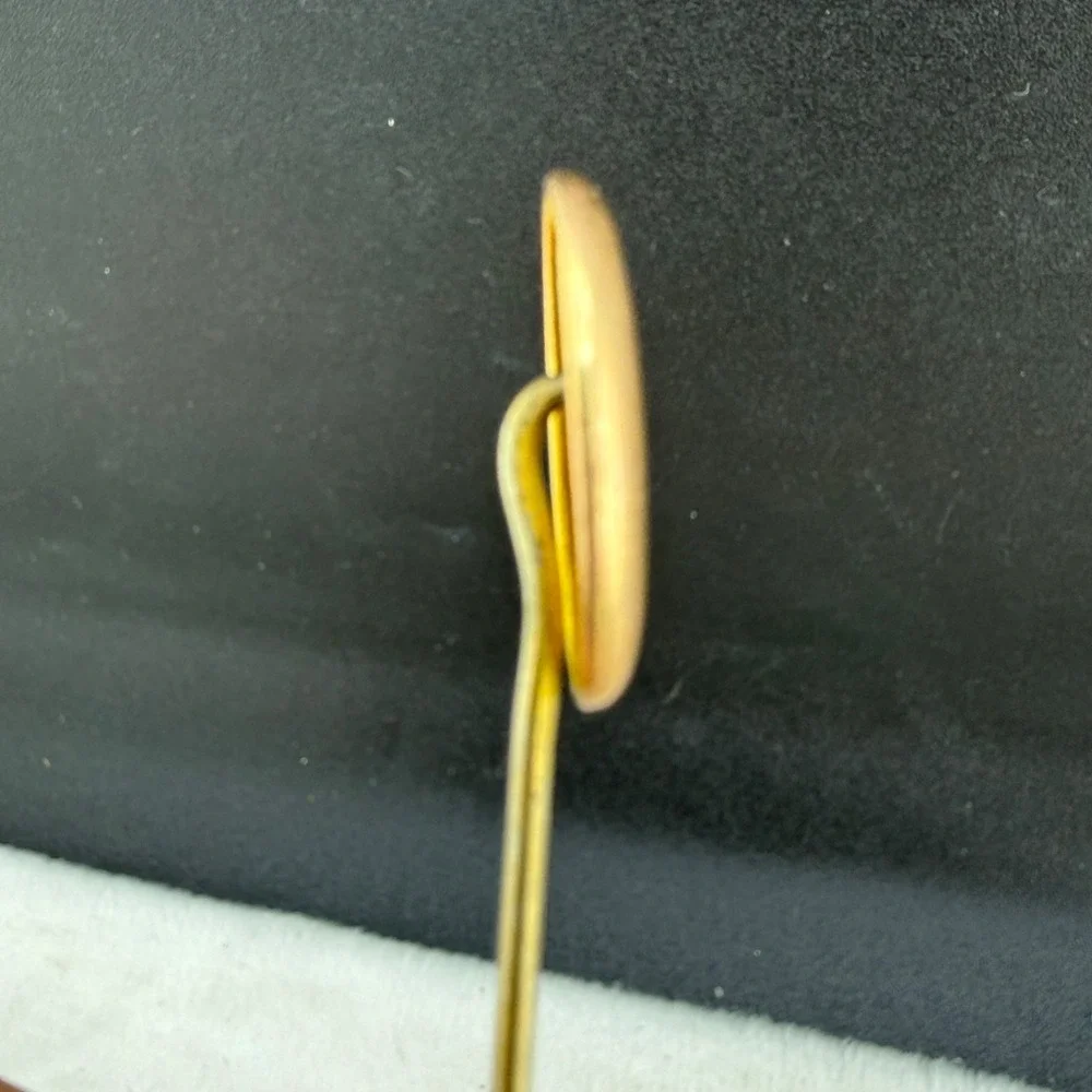 Vintage Gold Filled Stick Pin Brooch Monogram Letter C